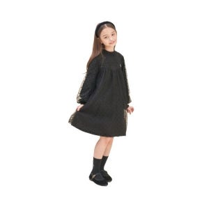빈폴 BEANPOLE KIDS [러블리 빙키 걸즈] 반목 트윙클 샤 원피스 블랙 (BI5871G055) BI5871G055 505596
