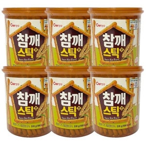 청우식품 참깨스틱 진 220g 6개