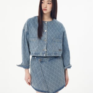 [지컷] 다이아 패턴 크롭트 데님 자켓_라이트 블루 7255155301 2411734587