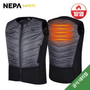 네파 세이프티 발열 패딩조끼(블랙-3단조절)