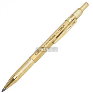 DEVA 골드 제도샤프 본체 3mm 샤프세트 목걸이샤프 목공샤프 리필심 제도샤프