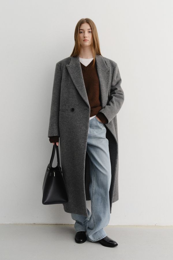 [던스트] UNISEX OVERSIZED DOUBLE COAT