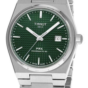 Tissot 티쏘 PRX 파워매틱 80 35MM 그린 다이얼 SS 여성용 시계 T137.207.11.091.00 520731