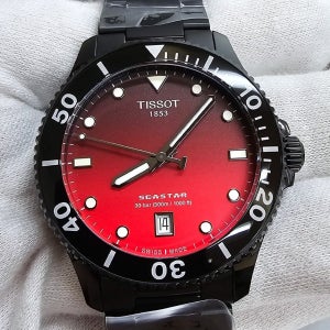 Tissot 티쏘 씨스타 1000 쿼츠 40mm 레드-블랙 남성용 시계 T120.410.33.421.00 520744