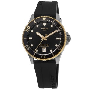 Tissot 티쏘 씨스타 1000 쿼츠 블랙 다이얼 남성용 시계 T120.410.27.051.00 520347
