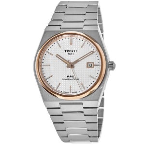 Tissot 티쏘 PRX 파워매틱 80 오토매틱 실버 남성용 시계 T137.407.21.031.00 520348