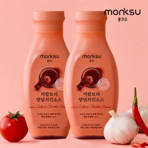 몽크슈 저당 저칼로리 매콤달콤 양념치킨소스 320gx2