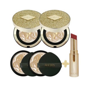 에이지투웨니스 에이지20s 럭스 골드 팩트 앰플 에센스 최신상 본품 2개+리필 2개+립세럼