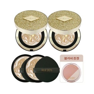 에이지투웨니스 에이지20s 럭스 골드 팩트 앰플 에센스 최신상 본품 2개+리필 2개+블러셔