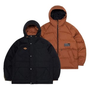코닥 미드 중경량 후드 다운 BB K4423LDJ96 BLK KHK