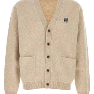 메종키츠네  샌드 울 카디건 PM00510KT1180 0335