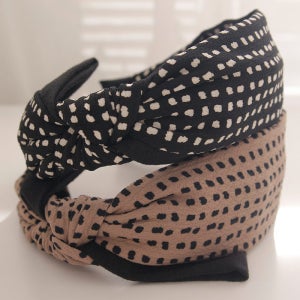 제이로렌 도트 무늬 리본 헤어밴드 H0687 H0687 도트 무늬 리본 헤어밴드