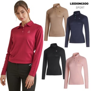 (아놀드파마) 이동수 골프웨어 여성 시그니처 베이직 긴팔 카라 티셔츠