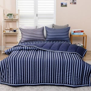 [샤이닝홈] 리브린 루시드라인 세미마이크로 간절기 차렵이불 풀세트 Q