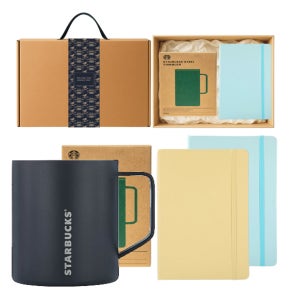스타벅스 SS 블랙 데비 머그 414ml + 파스텔톤 A5 다이어리 고급띠지 손잡이 기프트박스세트 판촉물 제작 전문~주방용품~텀블러(스텐)