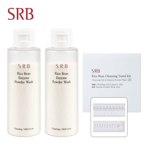 SRB 쌀뜨물 미강 효소 세안제 70g 2개 + 트래블키트 (세안제, 클렌징패드)