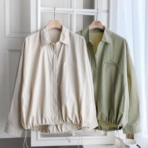 M7 여성 환절기 드로우코드 윈드브레이커 점퍼