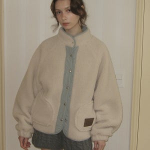 [썸웨어버터] Poppy Fleece Jumper - Ivory S4WJP03IVF