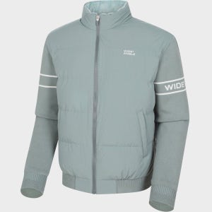 국내매장정품 와이드앵글 골프웨어 패딩 점퍼 스웨터 하이브리드 다운 M (AQUA JADE) 겨울골프 패딩조끼 헤비패딩