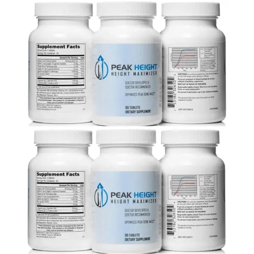 <b>Peak Height</b> <b>피크하이트</b> 정제 90정 180일분 6병 세트 칼슘 <b>비타민D</b> 아미노산 복합 배합 데일리 루틴