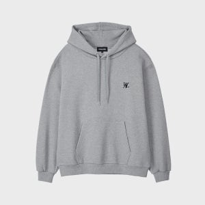 [우알롱] Signature standard hoodie - GREY