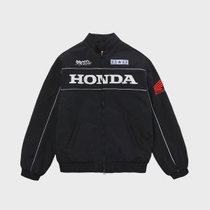 [혼다 모터사이클] Piping Motorcycle Blouson Jacket Black