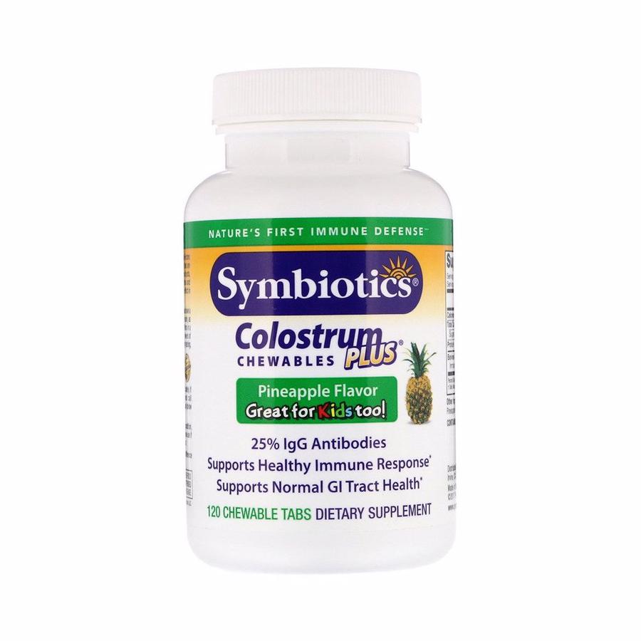 [<b>아이</b>허브] <b>심바이오틱스</b> 초유 플러스 파인애플 츄어블 120정, 면역 글로불린 위장 소화 Symbiotics