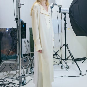 김미더영 G_Flow Cowl Silk Maxi_Dress / Remon
