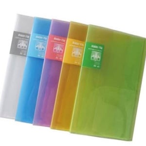 A4 문서 보관용 6포켓 화일케이스 청색 학생 사무용 파일 정리함 사무용 문서 서류정리