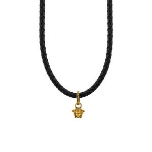 편집샵 언커먼레이블 베르사체 베르사체 목걸이 1021598 1A00637 1B460 메두사 참 브레이드 가죽 목걸이 당일발송 (P003715841)