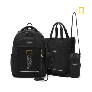 내셔널지오그래픽 키즈 코닉 라이트업 블랙 가방 세트 K251KBG020-099 299106