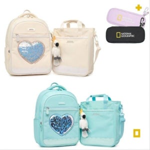 내셔널지오그래픽 키즈 도 세트 책 보조 가방 2PCS K241KBG070 298795