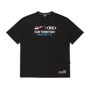 리복X압도 콜라보 올라운더 반팔 티셔츠 - 블랙 RETS5FR92BK