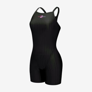 아레나 아울렛 마킹 3부 수퍼플라이백 블랙 [A4FL1LD32(BLK) 여자 실내수영복]