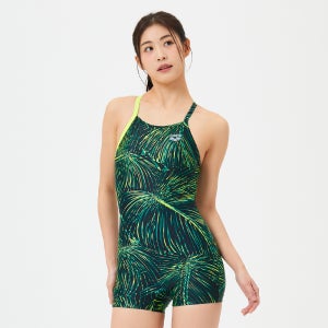 아레나 아울렛 다크포레스트 2부 드롭백 그린 [A4FL1LH24(GRN) 여자 실내수영복]