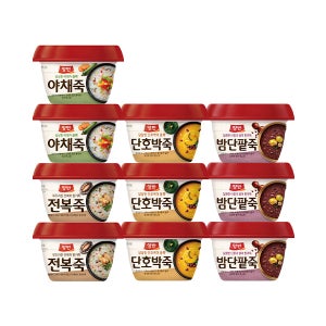 양반 전복죽 287g x 2개 + 야채죽 287g x 2개 + 호박죽 285g x 3개 + 밤단팥죽 285g x 3개