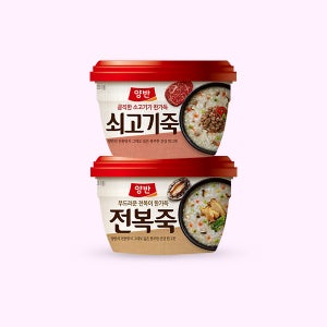 동원 양반 전복죽 287g x 12개 + 쇠고기죽 287g x 12개