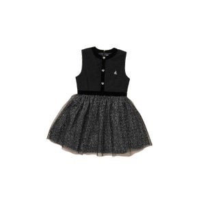 빈폴 BEANPOLE KIDS [러블리 빙키 걸즈] 홀리데이 베스트형 샤 원피스 - 블랙 (BI5X71G025) BI5X71G025 507378