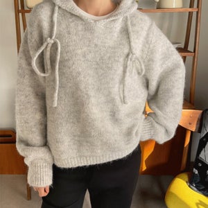 [인기급상승⬆/여리핏] 울헤어리후드니트티(2차 재입고)