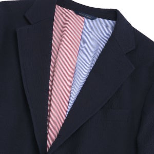 [브룩스브라더스] 트레디셔널핏 시어서커 3버튼 블레이저 (네이비)