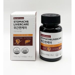 <b>휴럼</b> <b>휴럼</b>사이언스 위간편케어 60캡슐 감초추출물 밀크씨슬 함유 <b>헬리코박터</b>균 위 간 건강