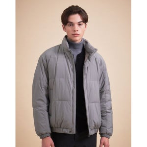 [헤지스] 남성 그레이 구스다운 퀼팅 점퍼 HZJU3D893G2