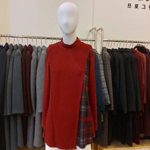 [프로그램] 프로그램 NC 해운대점 파격할인 사선 체크 배색 티셔츠P204T082