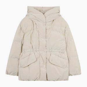 [시슬리]2025 WINTER 잉키 미드 후드 구스 패딩 점퍼 SAPD32561BE