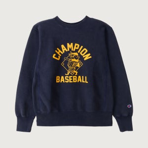 [챔피온] 리버스위브 BASEBALL 레귤러핏 기모 스웨트셔츠 Midnight Blue