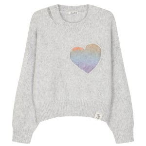 넥트임 그라데이션 자수 긴팔 니트 풀오버-U1F42KPO080