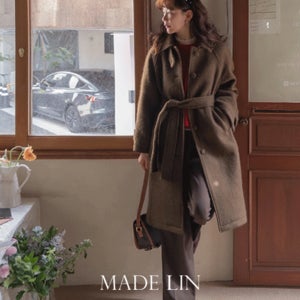 [신상특가 3만원 할인]MADE LIN인디토 고급스러운 울 알파카 래글런 코트[size:F(55~66반)]