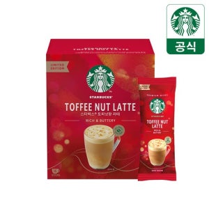 스타벅스 프리미엄 파우더커피 카페메뉴 토피넛라테 15T