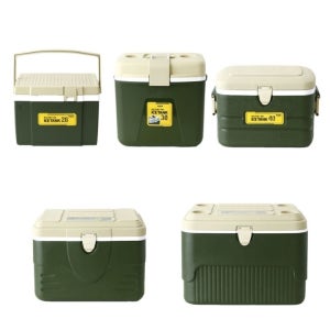 친절한탄씨 아이스박스 코멕스 밀리터리그린 아이스탱크 10L 보냉 스티로폼박스 감성캠핑 하드쿨러