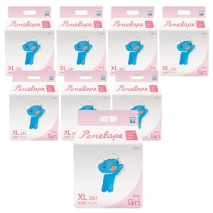 페넬로페 씬씬씬 플러스 팬티 기저귀 특대 여아용 8팩(224매)